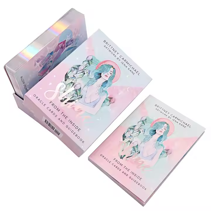 Custom Oracle Deck Cards With Lid Bottom Box