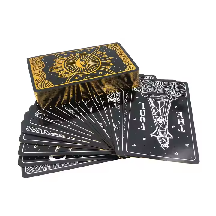 Custom CMYK Printing Tarot Card With Flip Box
