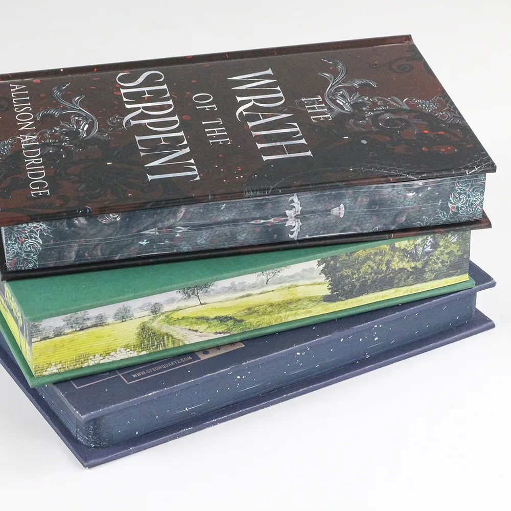 Custom CMYK Hardcover Book With Sprayed Edges